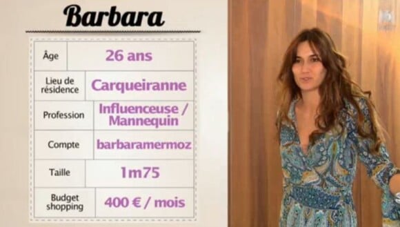 Barbara dans "Les Reines du shopping", M6, lundi 8 octobre 2018