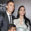 Cristiano Ronaldo (meilleur joueur), son fils Cristiano Jr et sa compagne Georgina Rodriguez enceinte - The Best FIFA Football Awards 2017 au London Palladium à Londres, le 23 octobre 2017. © Pierre Perusseau/Bestimage