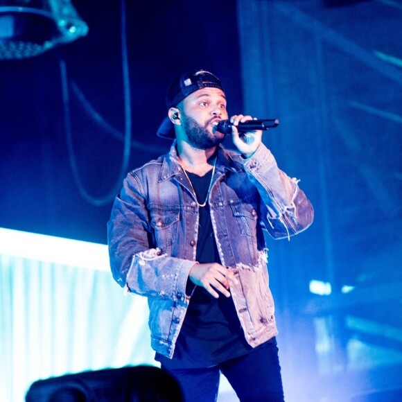 The Weeknd en concert lors du 51ème Festival d'Eté de Québec, le 7 juillet 2018.