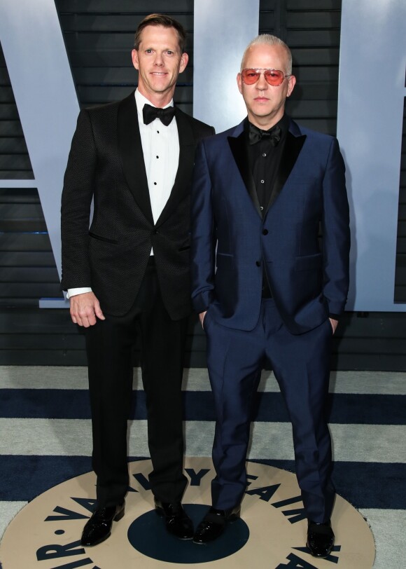 David Miller, Ryan Murphy à la soirée Vanity Fair Oscar au Wallis Annenberg Center à Beverly Hills, le 4 mars 2018