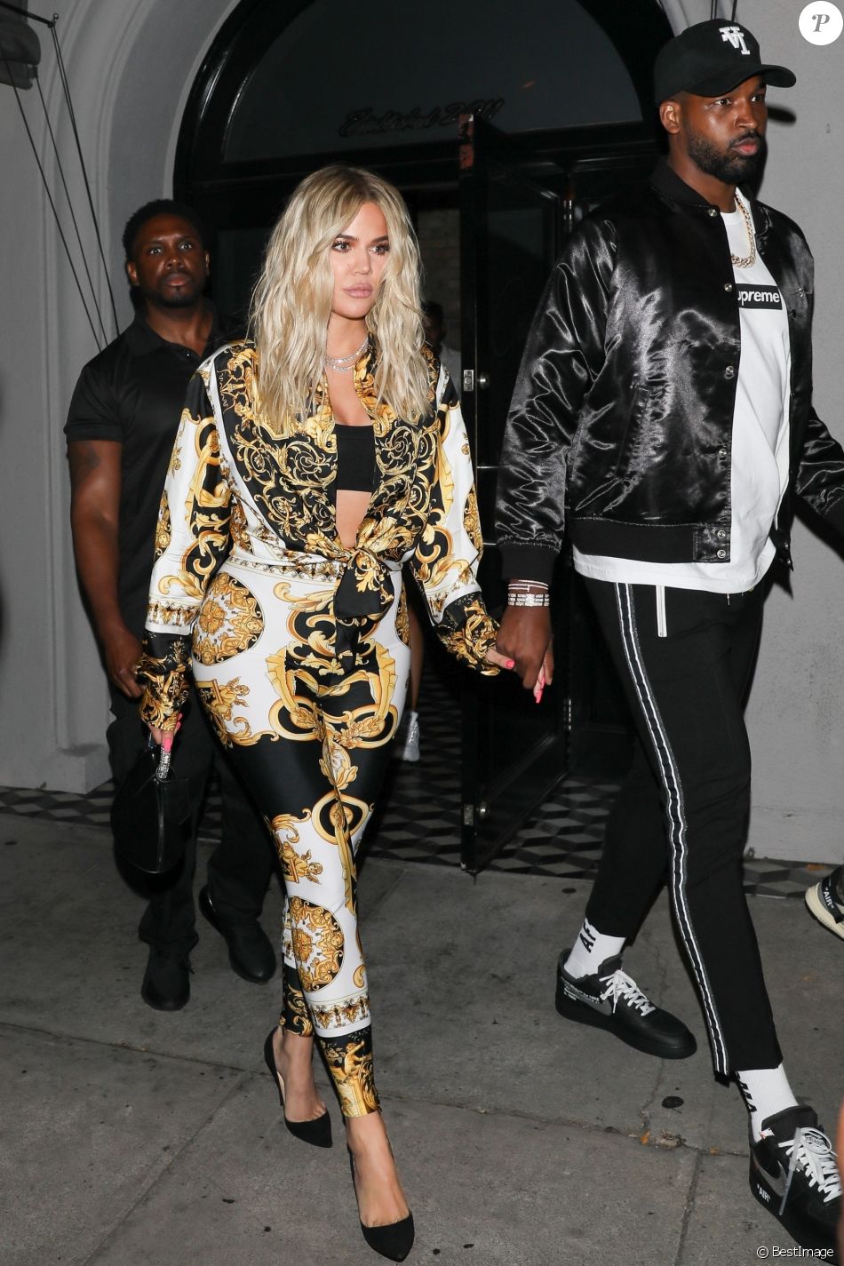 Khloe Kardashian et son compagnon Tristan Thompson quittent le restaurant Craig&#039;s à West Hollywood le 17 août 2018.