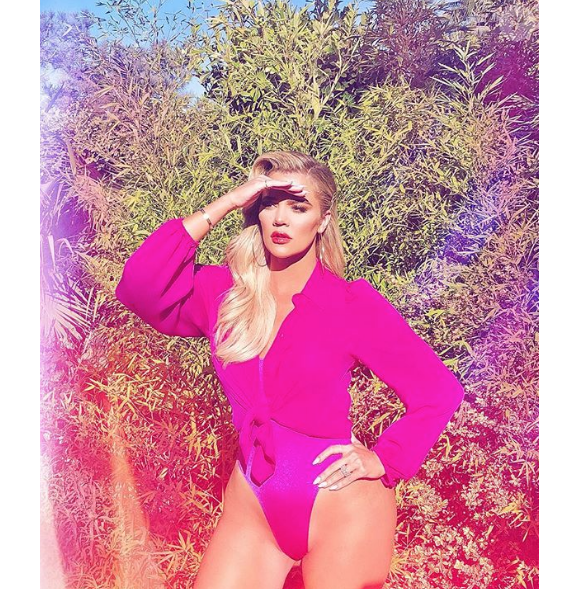 Khloé Kardashian sur une photo publiée sur son compte Instagram en octobre 2018.