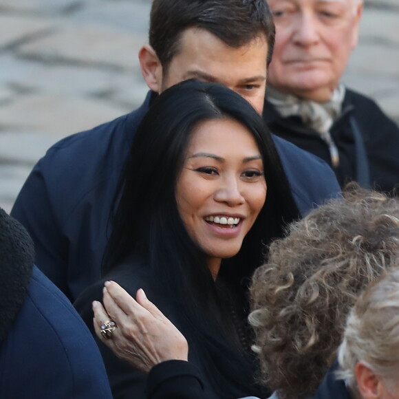 Anggun - Arrivées à l'hommage national à Charles Aznavour à l'Hôtel des Invalides à Paris. Le 5 octobre 2018 © Jacovides-Moreau / Bestimage