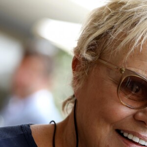 Muriel Robin au village des Internationaux de France de Tennis de Roland Garros à Paris le 2 juin 2018. © Dominique Jacovides-Cyril Moreau / Bestimage