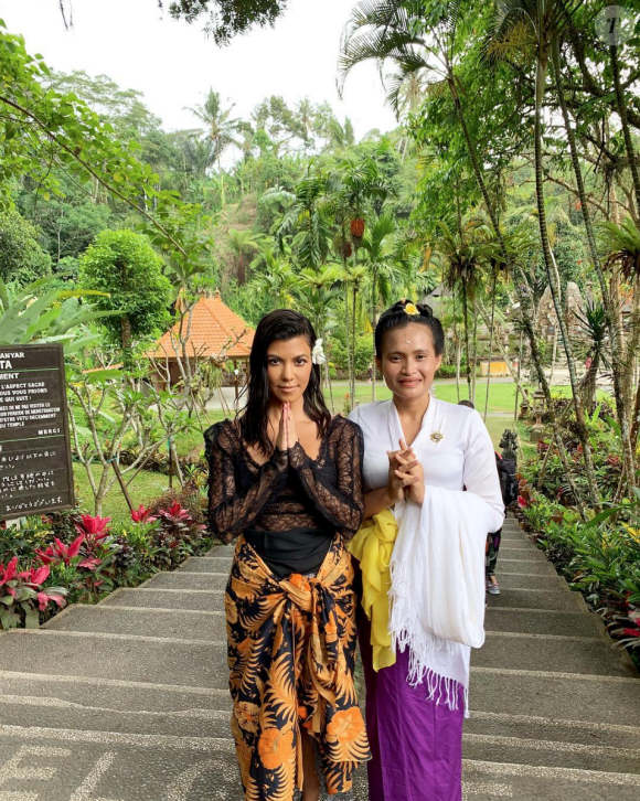 Kourtney Kardashian à Bali, en Indonésie. Octobre 2018.