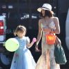 Jenna Dewan et sa fille Everly Tatum se rendent à une fête privée pour Halloween à Los Angeles, le 27 octobre 2018