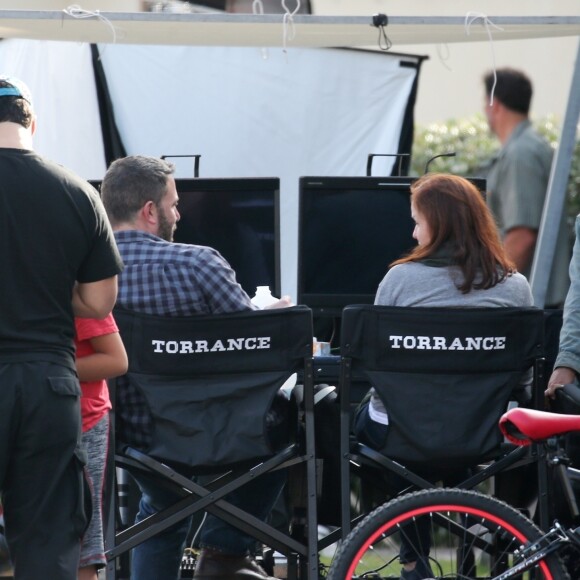 Exclusif - Ben Affleck sur le tournage du film Torrance à Los Angeles après plusieurs mois en cure de désintoxication, le 22 octobre 2018