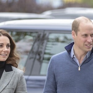 Le prince William et la duchesse Catherine de Cambridge arrivent à un événement de Coach Core au Basildon Sporting Village à Basildon dans l'Essex, le 30 octobre 2018.