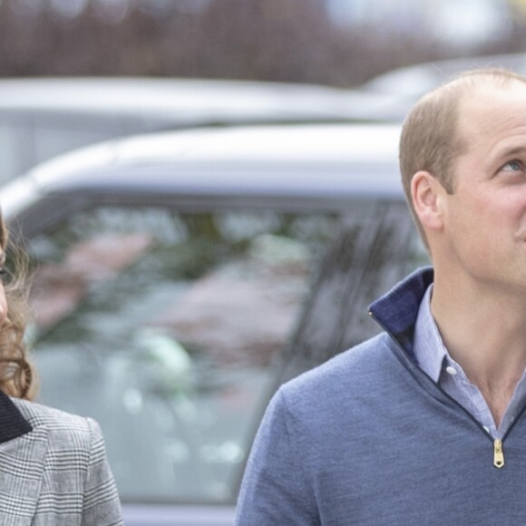 Le prince William et la duchesse Catherine de Cambridge arrivent à un événement de Coach Core au Basildon Sporting Village à Basildon dans l'Essex, le 30 octobre 2018.
