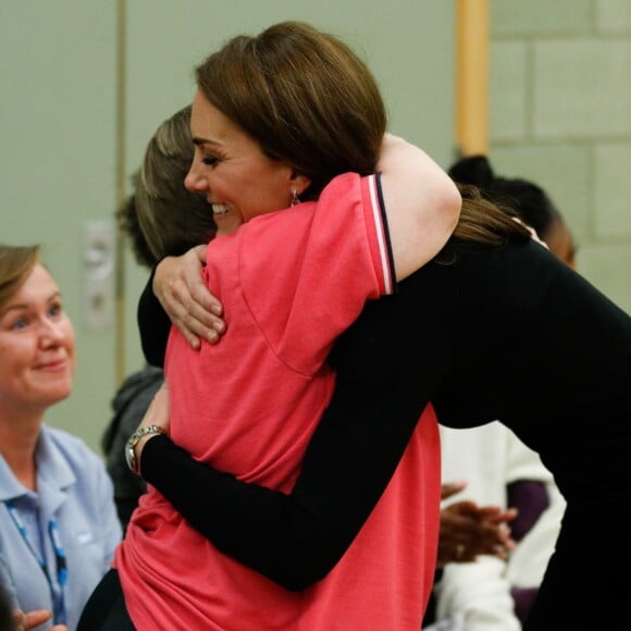 Kate Middleton, duchesse de Cambridge, et le prince William étaient le 30 octobre 2018 à Basildon dans l'Essex pour un de Coach Core, programme soutenu par la Fondation royale.