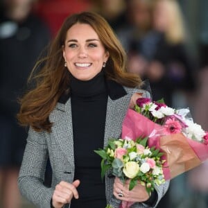 Kate Middleton, duchesse de Cambridge, et le prince William étaient le 30 octobre 2018 à Basildon dans l'Essex pour un de Coach Core, programme soutenu par la Fondation royale.