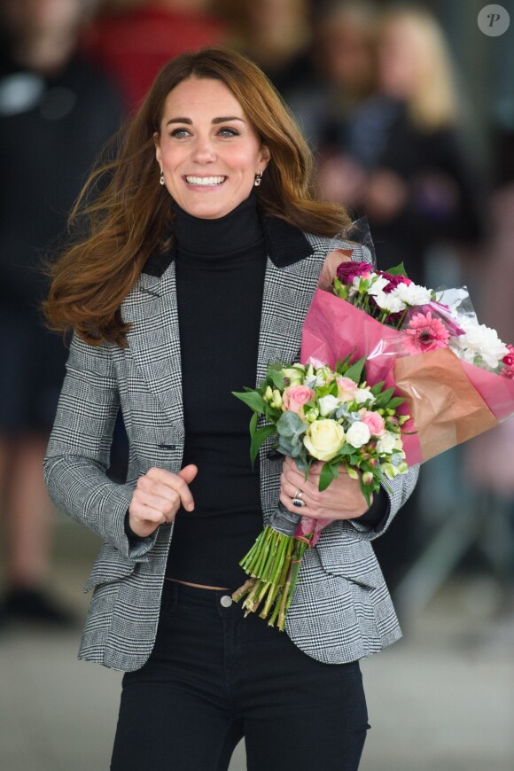 Kate Middleton, duchesse de Cambridge, et le prince William étaient le 30 octobre 2018 à Basildon dans l'Essex pour un de Coach Core, programme soutenu par la Fondation royale.