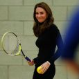  Kate Middleton répond toujours présente pour jouer au tennis ! La duchesse de Cambridge et le prince William étaient le 30 octobre 2018 à Basildon dans l'Essex pour un de Coach Core, programme soutenu par la Fondation royale. 