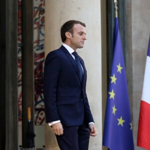 Le président de la république française, Emmanuel Macron reçoit Abiy Ahmed, Premier ministre de la République fédérale démocratique d'Ethiopie pour un entretien, au palais de l'Elysée. Le 29 octobre 2018, à Paris. © Stéphane Lemouton / Bestimage