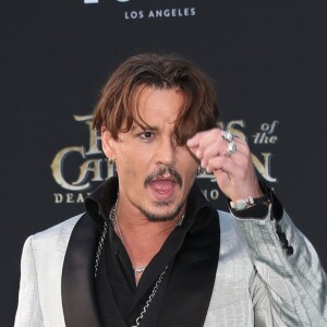 Johnny Depp - People à l'avant-première du film de Disney "Pirates des Caraïbes : La Vengeance de Salazar (Pirates of the Caribbean: Dead Men Tell No Tales)" au Dolby Theatre à Hollywood, le 18 mai 2017.