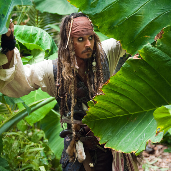 Johnny Depp dans la peau de Jack Sparrow dans la saga "Pirates des Caraïbes".