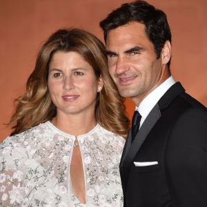 Roger Federer et sa femme Mirka - Dîner des champions du tournoi de Wimbledon à Londres le 16 juillet 2017.