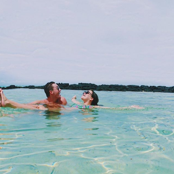 Camille Gottlieb lors de ses vacances avec son ami Hugo à l'île Maurice fin octobre - début novembre 2018, photo issue de son compte Instagram.