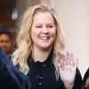 Amy Schumer, enceinte, se promène avec des amies à New York, le 25 octobre 2018.-
