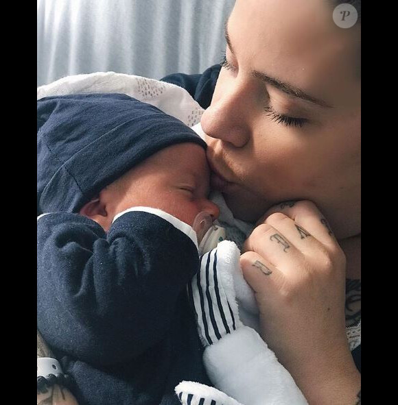 Manon et son fils Lenny - Instagram, 28 octobre 2018