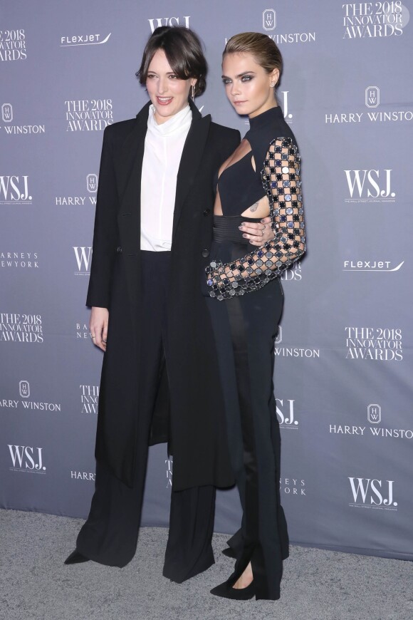 Phoebe Waller-Bridge et Cara Delevingne - WSJ. Magazine 2018 Innovator Awards (soirée sponsorisée par Harry Winston, FlexJet et Barneys New York) au MoMA à New York, le 7 novembre 2018.