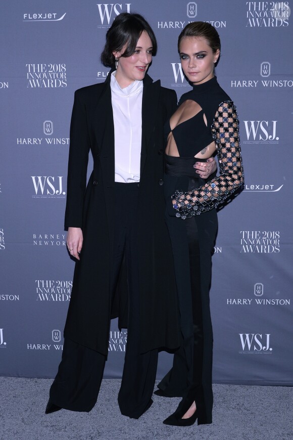 Phoebe Waller-Bridge et Cara Delevingne - WSJ. Magazine 2018 Innovator Awards (soirée sponsorisée par Harry Winston, FlexJet et Barneys New York) au MoMA à New York, le 7 novembre 2018.