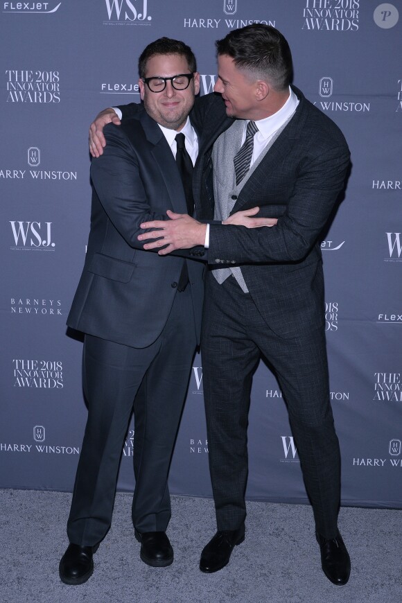 Jonah Hill et Channing Tatum - WSJ. Magazine 2018 Innovator Awards (soirée sponsorisée par Harry Winston, FlexJet et Barneys New York) au MoMA à New York, le 7 novembre 2018.