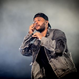 The Weeknd en concert lors du 51ème Festival d'Eté de Québec, le 7 juillet 2018.