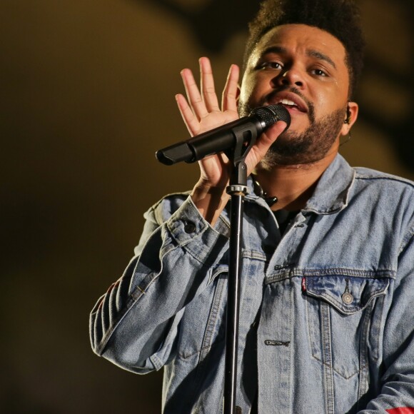 The Weeknd en concert au 1er festival Lollapalooza à l'Hippodrome de Longchamp à Paris le 21 juillet 2017 © Stéphane Vansteenkiste/Bestimage