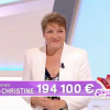 Marie Christine dans "Tout le monde veut prendre sa place" sur France 2. Le 9 novembre 2018. Elle a battu le record mondial de longévité dans un jeu télévisé.