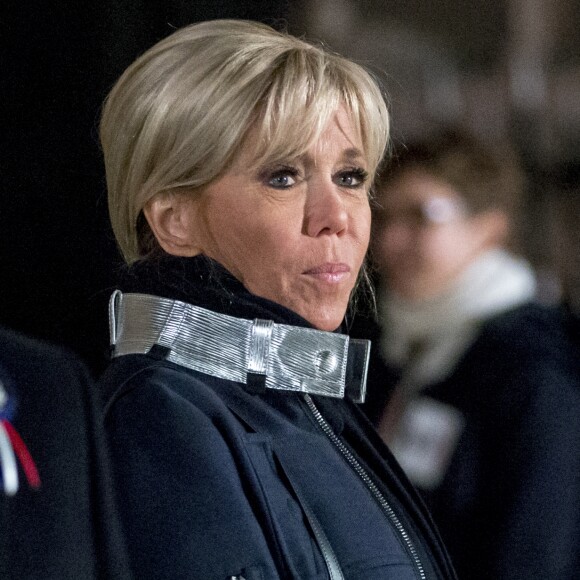 Emmanuel Macron et sa femme la Brigitte Macron (Trogneux) à Strasbourg, le 4 Novembre 2018 © Stéphane Lemouton/Bestimage