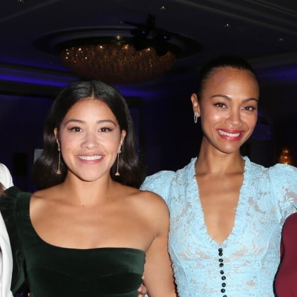 Roselyn Sanchez, Gina Rodriguez, Zoe Saldana, Eva Longoria - Les célébrités lors de la soirée de gala de la fondation Eva Longoria à Beverly Hills le 8 novembre 2018.