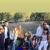 Laeticia Hallyday  s'est rendue avec ses filles Jade et Joy, Jean-Claude Sindres, Christina et Sylviane la nounou au ranch de Castle Rock à Simi Valley pour venir en aide aux animaux secourus lors des incendies meurtriers en Californie. Instagram le 11 novembre 2018. 