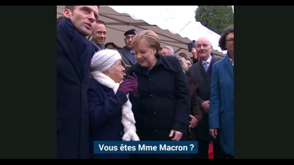 Angela Merkel confondue avec Brigitte Macron, Emmanuel Macron imperturbable