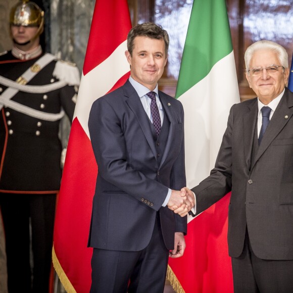 Le prince héritier Frederik de Danemark et la princesse Mary ont été reçus le 6 novembre 2018 au palais du Quirinal à Rome par le président italien Sergio Mattarella et sa fille Laura.