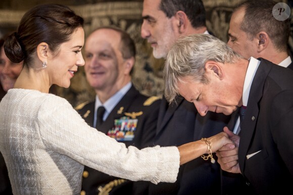 Le prince héritier Frederik de Danemark et la princesse Mary ont été reçus le 6 novembre 2018 au palais du Quirinal à Rome par le président italien Sergio Mattarella et sa fille Laura.