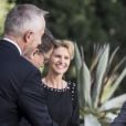 Le prince Frederik de Danemark et la princesse Mary lors d'une conférence à la Villa Miani à Rome le 7 novembre 2018.