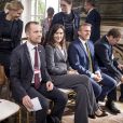 Le prince Frederik de Danemark et la princesse Mary lors d'une conférence à la Villa Miani à Rome le 7 novembre 2018.