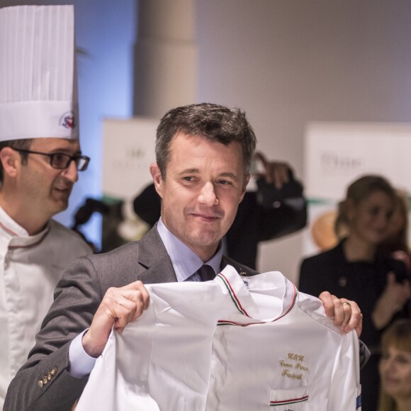 Le prince Frederik et la princesse Mary de Danemark ont assisté à un événement gastronomique nordique et italien lors d'une visite économique et culturelle à Rome, Italie, le 7 novembre 2018.