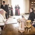 Le prince Frederik et la princesse Mary de Danemark ont été reçus en audience par le pape François au Vatican lors de leur visite officielle à Rome, le 8 novembre 2018