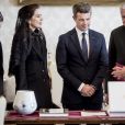 Le prince Frederik et la princesse Mary de Danemark ont été reçus en audience par le pape François au Vatican lors de leur visite officielle à Rome, le 8 novembre 2018