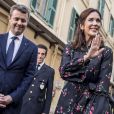 Le prince Frederik et la princesse Mary de Danemark ont visité l'hôpital pour enfants Bambino Gesu à Rome le 8 novembre 2018, en clôture de leur visite officielle.