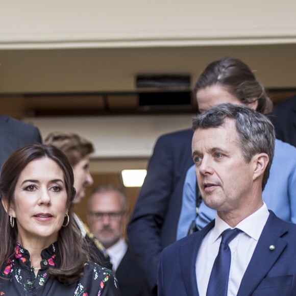 Le prince Frederik et la princesse Mary de Danemark ont visité l'hôpital pour enfants Bambino Gesu à Rome le 8 novembre 2018, en clôture de leur visite officielle.