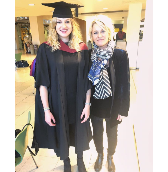 Sophie Davant a assisté à la remise des diplômes de sa fille Valentine à Londres en novembre 2018.