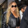 Mariah Carey , en promotion pour son nouvel album "Caution", dans la rue à New York le 14 novembre 2018