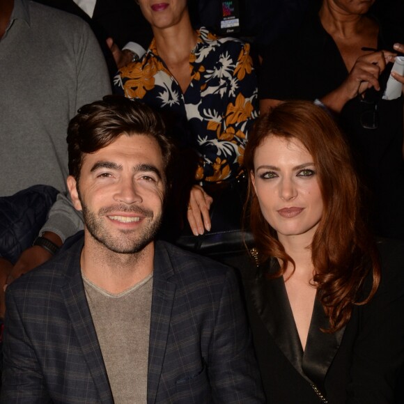 Elodie Frégé et son compagnon Gian Marco Tavani - People lors du "Etam Live Show 2018" aux Beaux-Arts à Paris, le 25 septembre 2018. © Rachid Bellak/Bestimage