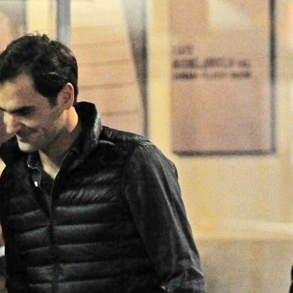 Exclusif - Roger Federer avec sa femme Mirka sont allés dîner avec leurs amis Pippa Middleton et son mari James Matthews au restaurant Il Trillo à Londres le 8 novembre 2018.