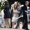 Roger Federer et sa femme Miroslava (Mirka) Vavrinec - Mariage de P. Middleton et J. Matthew, en l'église St Mark Englefield, Berkshire, Royaume Uni, le 20 mai 2017.