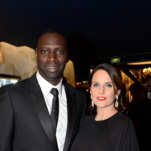 Omar Sy et sa femme Hélène - 11e cérémonie des Globes de Cristal au Lido à Paris, le 30 janvier 2017. © Rachid Bellak/Bestimage