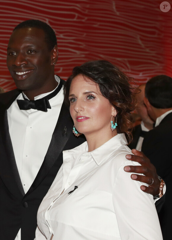 Omar Sy et sa femme Hélène - 68e gala de la croix rouge Monégasque dans la salle des Etoiles du Sporting Monte-Carlo à Monaco, le 23 juillet 2016. © Claudia Albuquerque/Bestimage